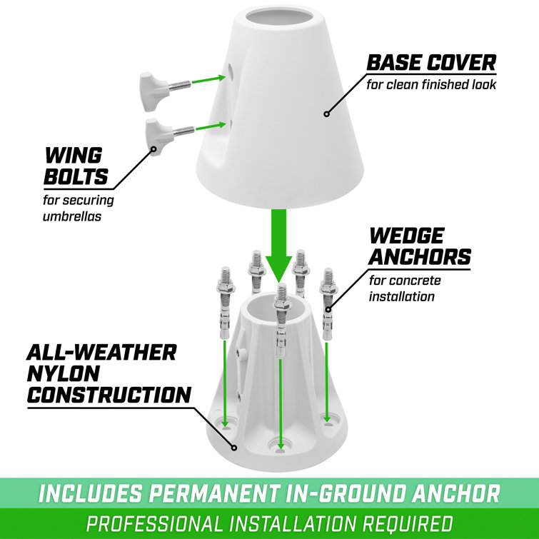 Gosports Deck-Mounted Splash Hoop ELITE Adjustable Height Inground